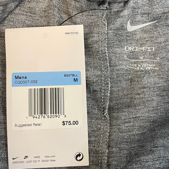 Nike Dri-Fit Men's Joggers CQ0307-032 Gray Sweatpants P Logo Size M NWT - Picture 3 of 11